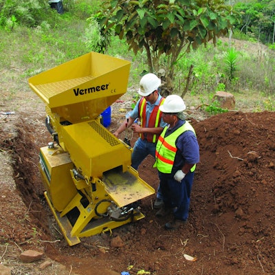 Block press makes housing affordable by using low cost materials.
