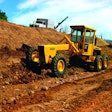 JD570 articulated motor grader.