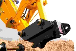 JCB’s backoes include a hydraulic quickhitch with several features designed for operator safety.