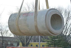 Oldcastle Precast, contracted by Tony DePaul & Son, supplied custom engineered elliptical precast concrete pipe for the Milnor Street spur stormwater drainage system.