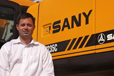 Tim Frank is the new chairman of Sany America.
