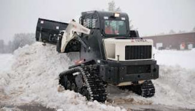 Terex’s PT-60 is the company’s largest compact track loader in this category with an operating load of 1,900 pounds.
