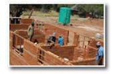 The Block Press can crank out up to 180 units an hour.