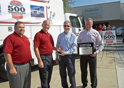 Freightliner produced its 500,000th truck on September 12 in Mount Holly, North Carolina.