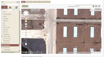 Something wasn’t mooing: The CareTrack satellite shot of the missing Volvo L90G.
