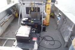 Sonar computer station on Pennoni boat