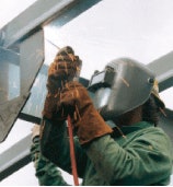 OUT OF POSITION WELDING In the field you never know what you’re going to find, and sometimes that means you’re going to have to weld in a position other than hands down, says Lincoln Electric’s Snyder. Stick or wire welding are the preferred processes to weld when you’re out of position and there are stick and wire electrodes designed specifically to perform in horizontal or overhead applications, he says.