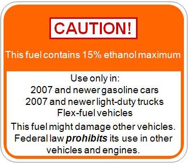 E15 Caution