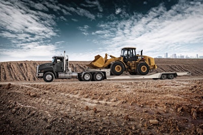 Caterpillar’s CT660 vocational truck can be configured for heavy haul. The CT660 chassis features a set-back axle, with both 116-inch and 122-inch bumper to back of cab lengths available.