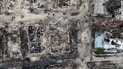 Sandy’s damage seen from above Queens