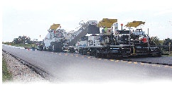 Manatts ran this paver at about 28 feet per minute, which helped produce a smooth ride on the pavement.