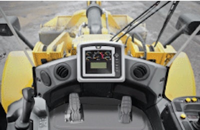 The advanced powertrain allowed Cat to eliminate one pedal from the cab, with the left pedal serving as a modulated brake.