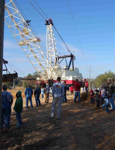 A crowd turned out in the Brookwood neighborhood to witness this historic feat of engineering.