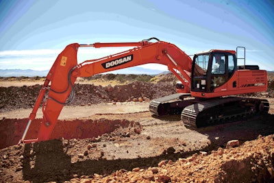 Doosan’s DX255LC-3 excavator