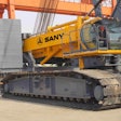 Manitowoc alleges Sany’s SCC8500 crawler crane infringes upon two of its counterweight patents.