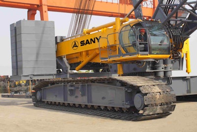 Sany’s SCC8500 crawler crane