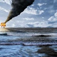 Oil Platform Burning