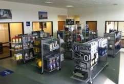 The Sweeten Truck Center parts showroom gives a glimpse of the dealership’s $1.2 million in inventory
