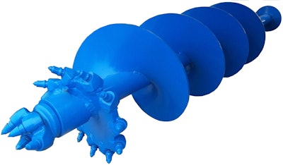 Terex Texoma Spiral Bullet Tooth Auger for digger derricks