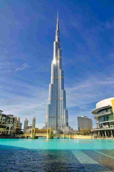 The Burj Khalifa, the world’s tallest tower, in Dubai, United Arab Emirates. Credit: Rahhal / Shutterstock.com