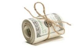Money Tied Up With Twine
