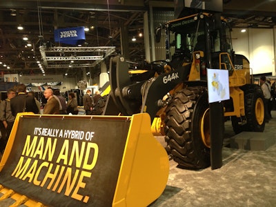 John Deere electric hybrid 644K wheel loader
