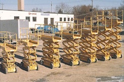 Some of the first Skylift scissors ever produced in Canada