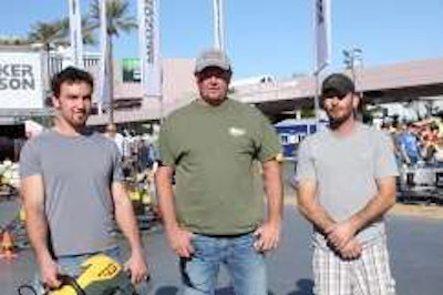 The Trowel Challenge Winners Kent Goossen, Wyatt Molzahn and Richard Martin, competed against 150 others to take the top three places in the competition