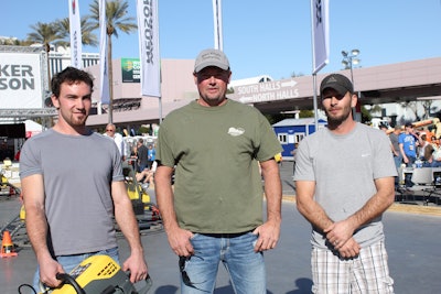 The top 3 finishers in the 2013 Trowel Challenge. From L to R: Goosseen, Molzahn and Martin.