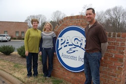 Jane Page, left, with daughter Mary Jane Scott, and son Bud Page.