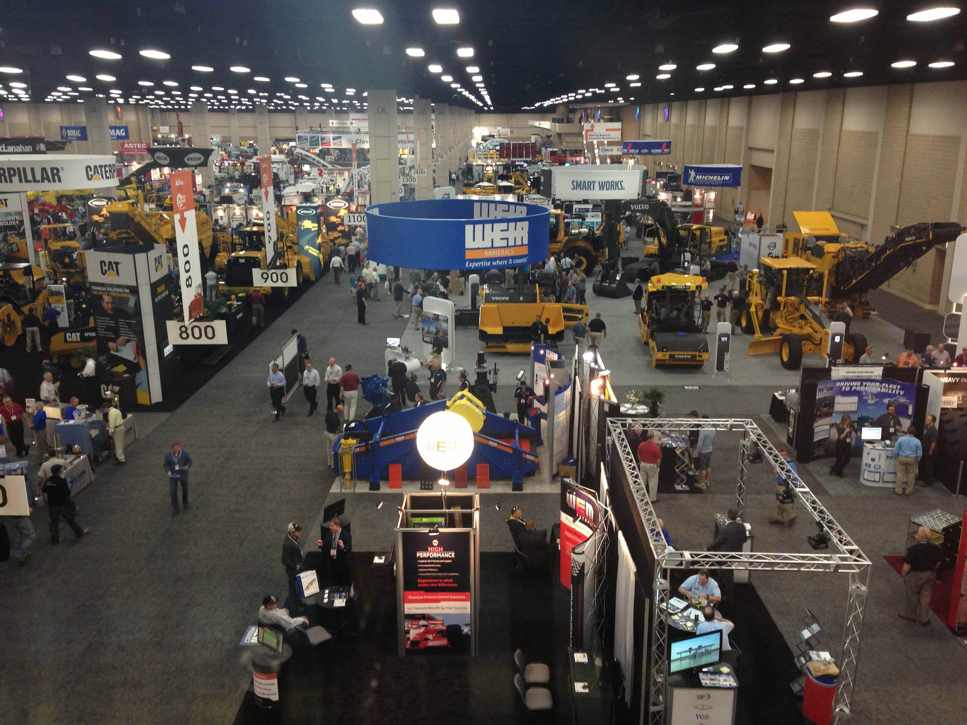 It's always hard to judge a trade show from its first day. But World of Asphalt has the hallmarks of a good one. It's not size, this show is one of the more tailored one for construction equipment. AEM chief Dennis Slater is looking at numbers that sug