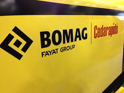 Bomag/Cedarapids branding