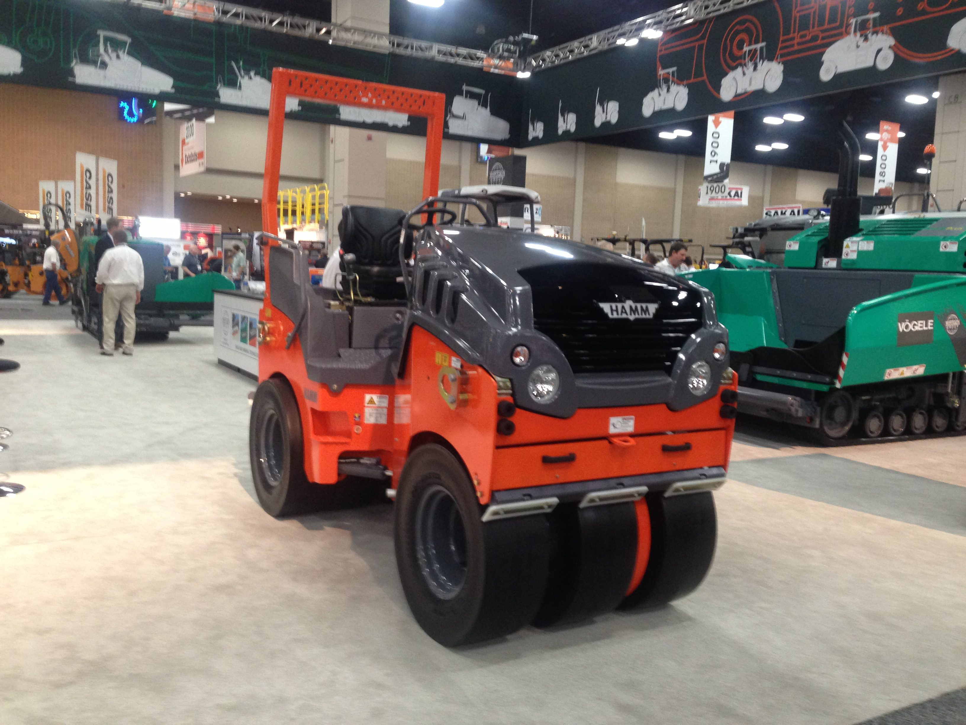 Hamm HD 14 TT rubber tire roller World of Asphalt 2013