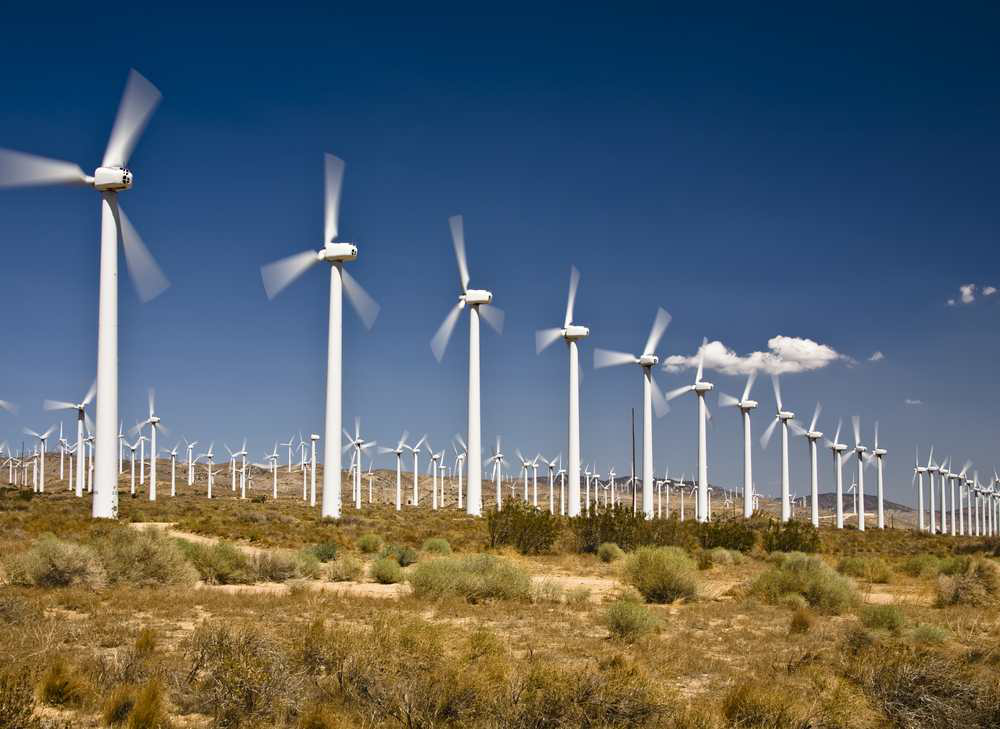 Wind farm in California