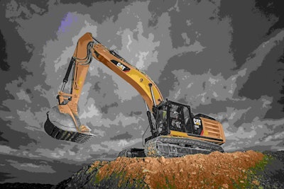 Caterpillar 336E H hybrid excavator