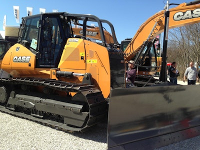 Case gave a sneak peek of its new 1650M dozer, along with the entire M Series range of dozers, at Bauma 2013.