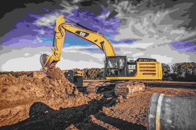 Caterpillar 336E H hybrid excavator