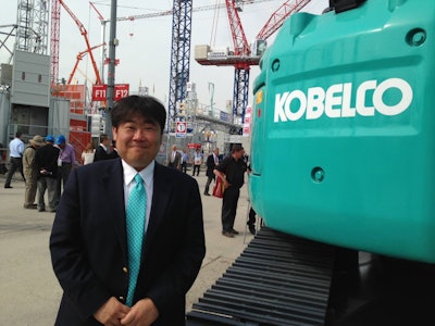 Kobelco President and CEO Katsuhiko “Pete” Morita spoke with Equipment World staff at Bauma 2013.