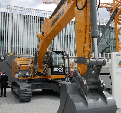 Liebherr R9XX hybrid excavator prototype Bauma