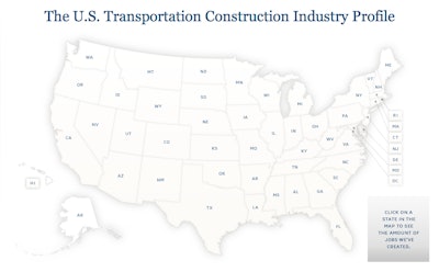 Visit transportationcreatesjobs.org to view the clickable map.