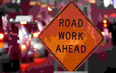 road work sign