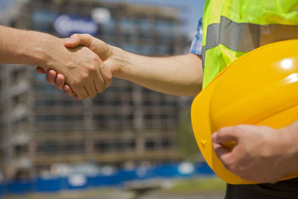 construction handshake