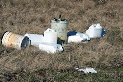 trash by road