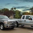 The Westport WiNG Power system runs CNG in a bi-fuel arrangement and is now offered as an option in Ford F-450 and F-550 super duty chassis cab trucks. It offers a combined fuel range of 650 miles.
