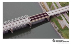 Visualization of the Skagit River Bridge temporary replacement (Photo: WSDOT / Flickr)