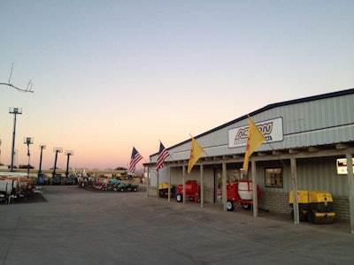 The Action Equipment rental yard in Las Cruces, New Mexico.