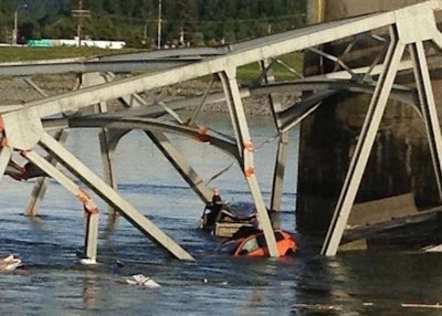 I-5 bridge collapse car