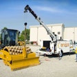 IMT crane Cat compactor