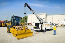 IMT crane Cat compactor
