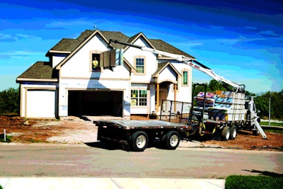 You don’t need a certified operator to place construction materials if you have a knuckleboom crane with automatic overload protection, a fork or cradle assembly and you are positioning sheet goods or packaged goods.